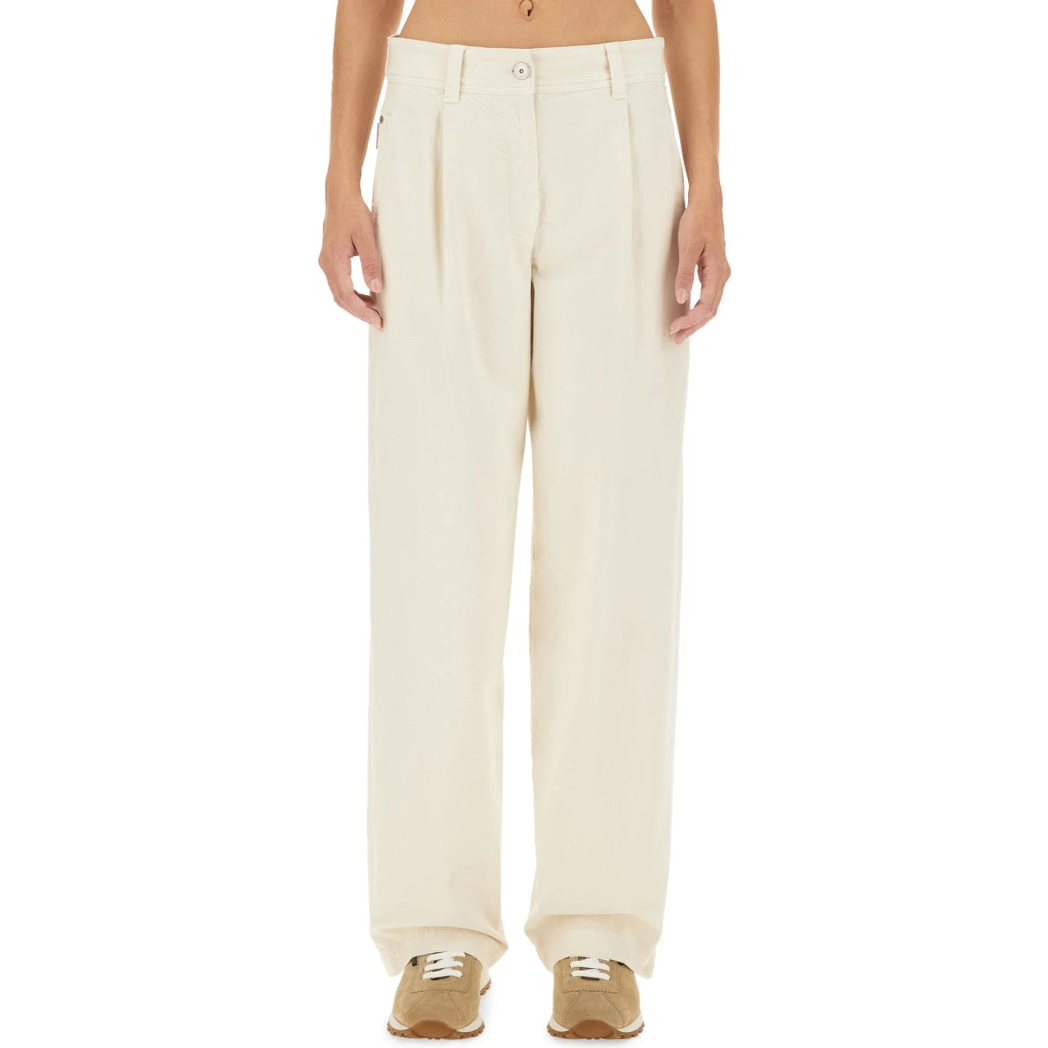 White Cotton Pants