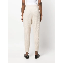 Beige Cashmere Athletic Pants