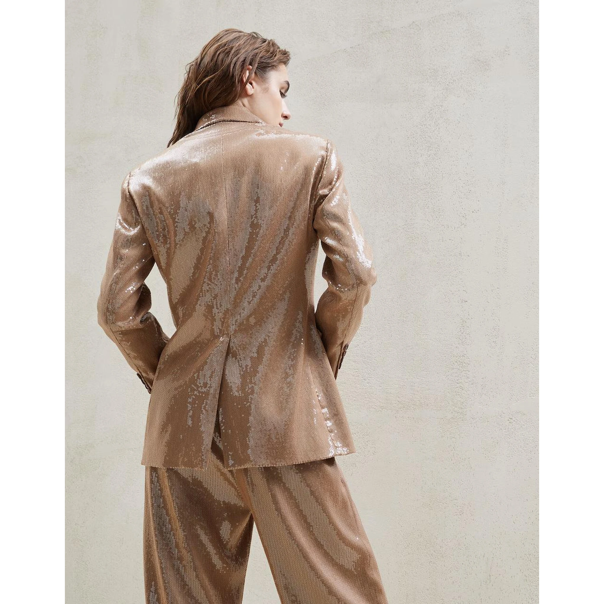 Beige Acetate Blazer