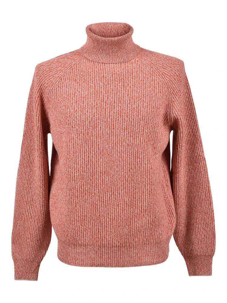 Beige Wool Turtleneck