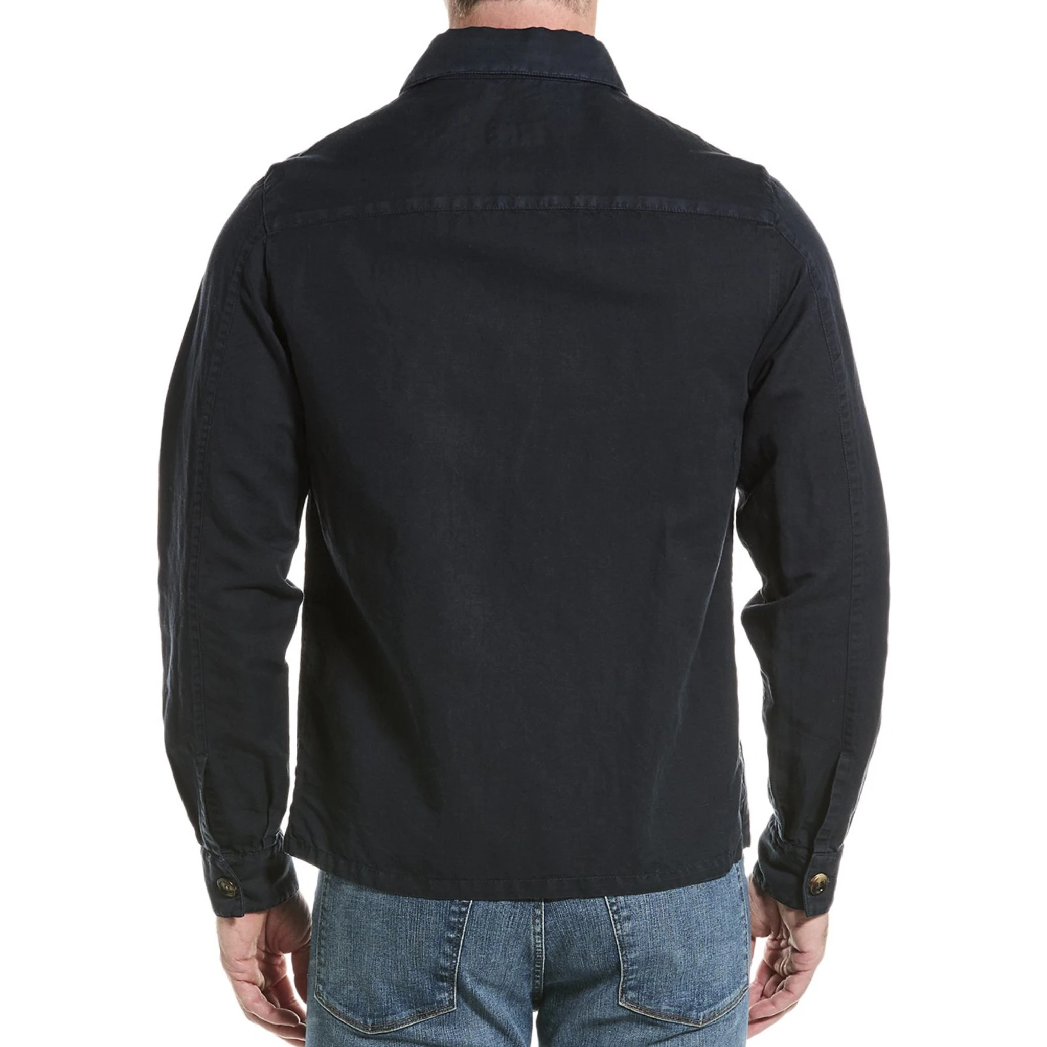 Blue Linen Sweatshirt