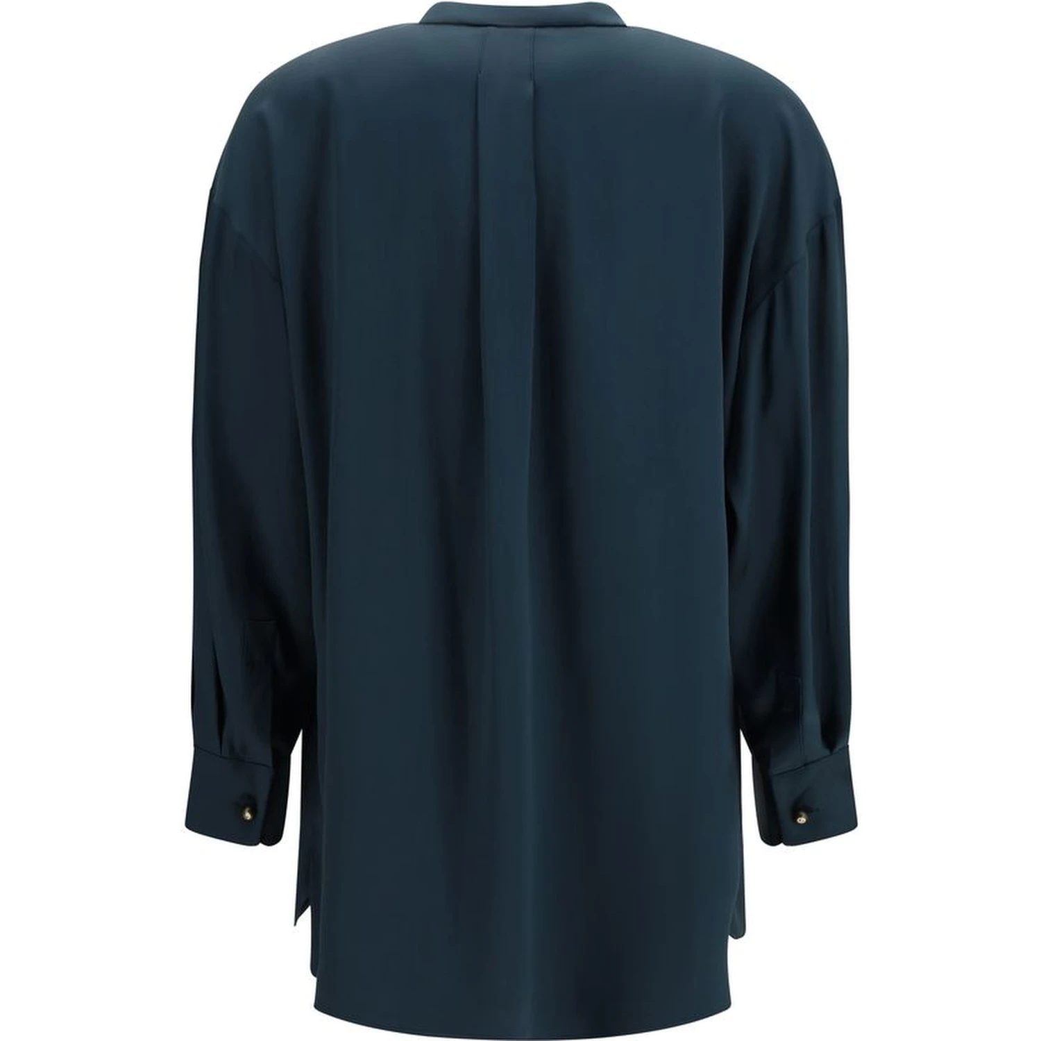 Blue Silk Blouse
