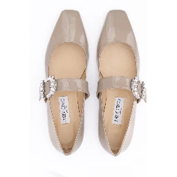 Taupe Grey Patent Leather Chery Ballet Flat