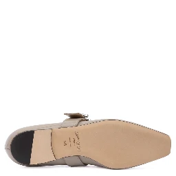 Taupe Grey Patent Leather Chery Ballet Flat