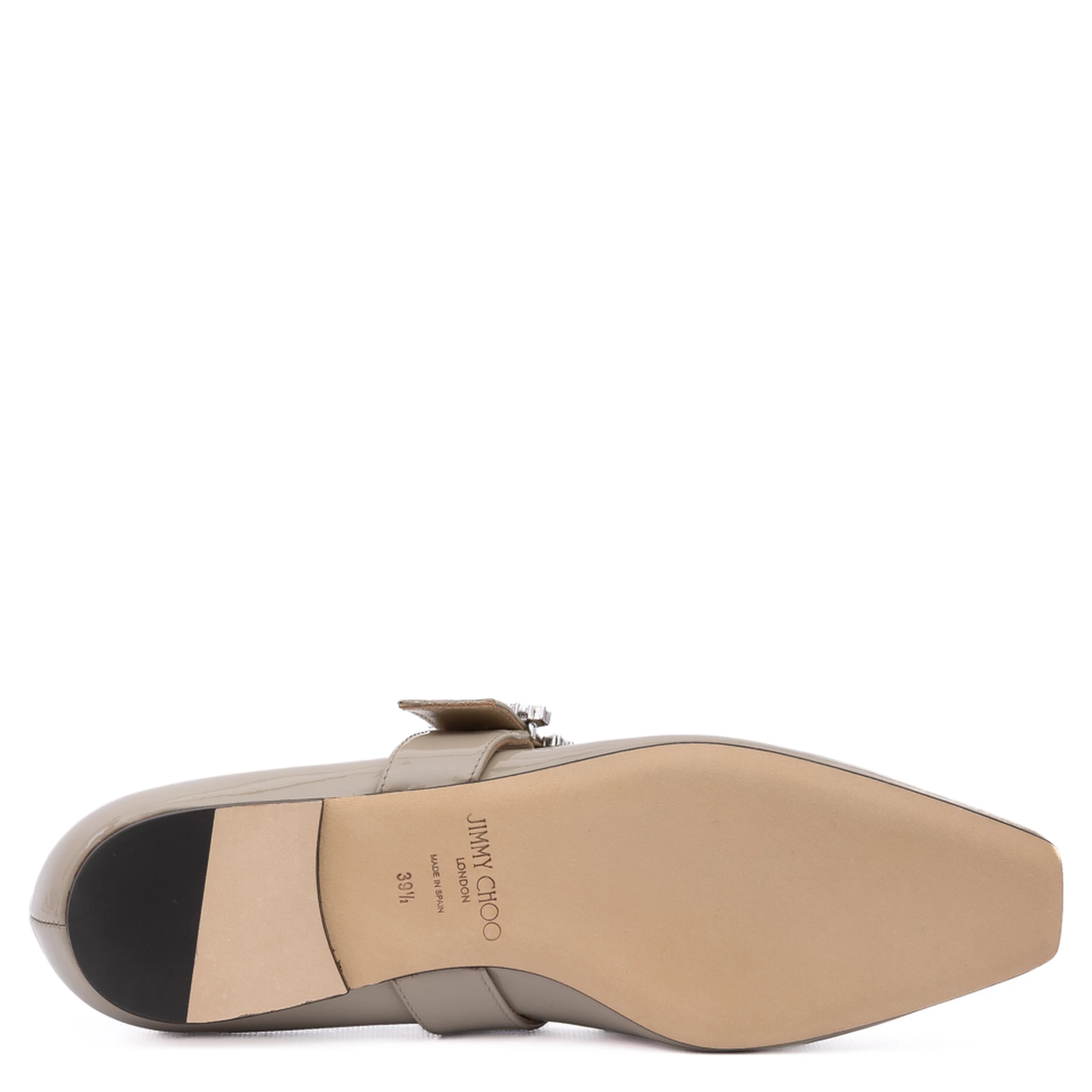 Taupe Grey Patent Leather Chery Ballet Flat