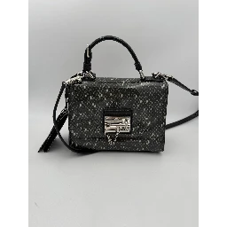 DOLCE & GABBANA Monica Python and Patent Handbag
