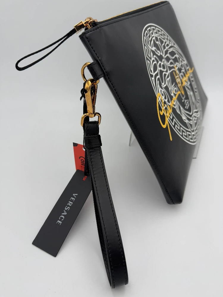 VERSACE LA MEDUSA Signature Leather Clutch alternative