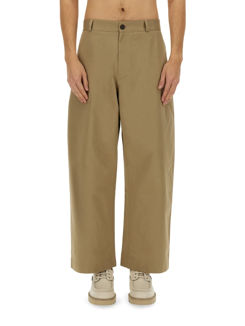 SLIM CURVED PANTS