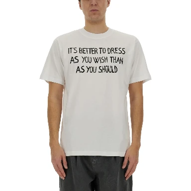 "MESSAGE PRINT" T-SHIRT