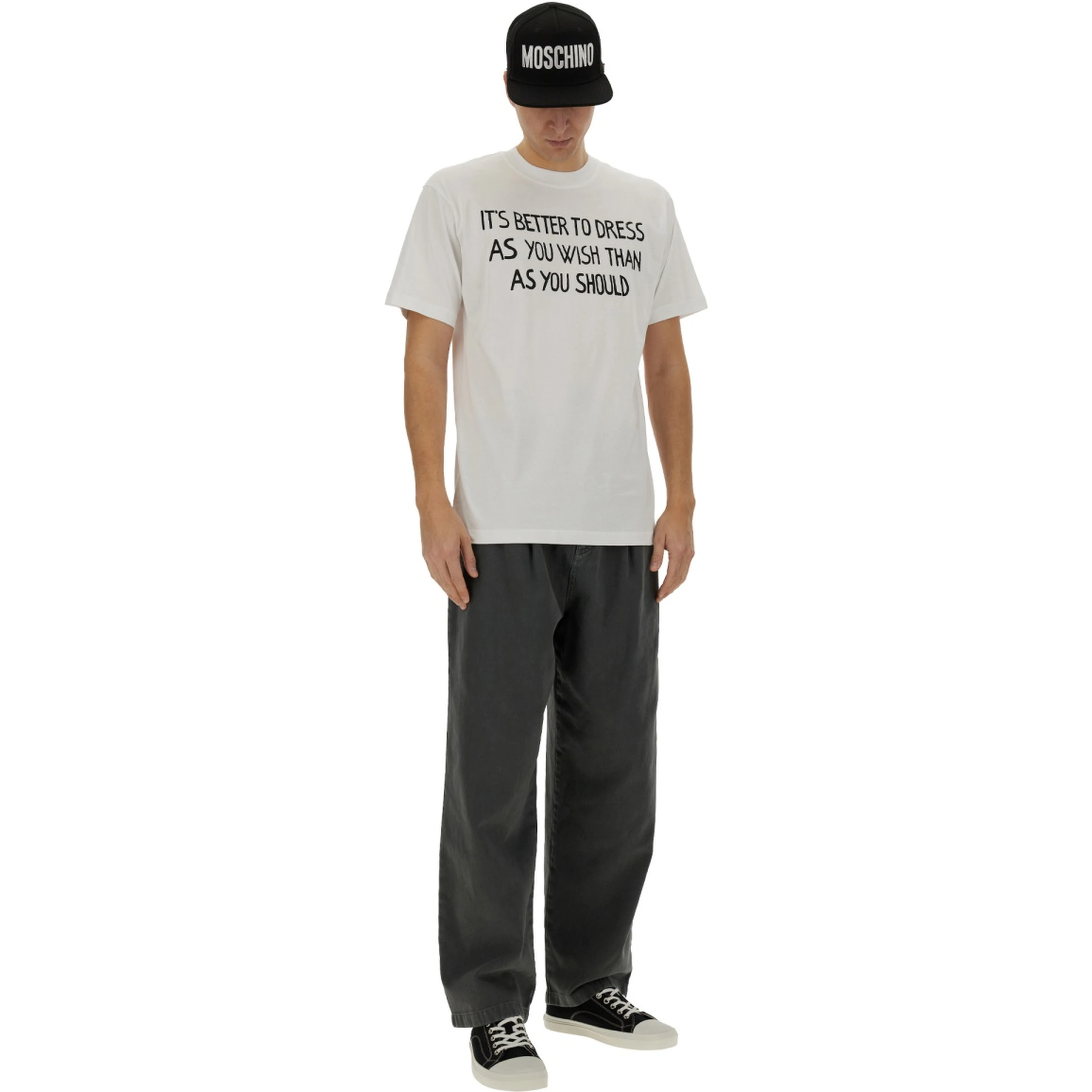 "MESSAGE PRINT" T-SHIRT