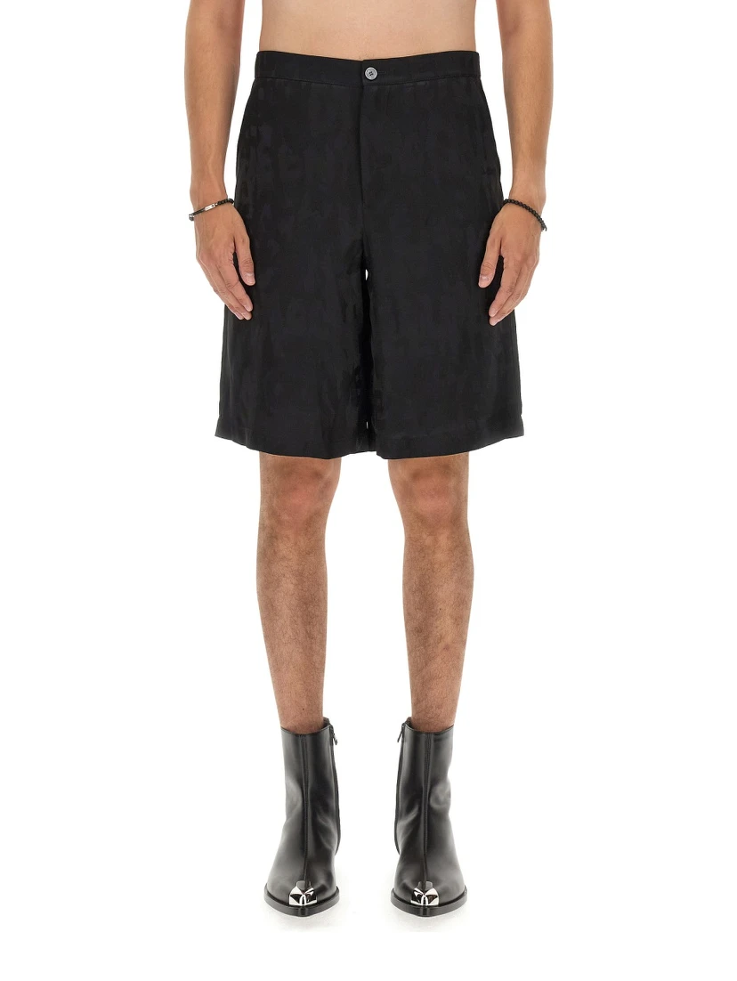 VISCOSE BERMUDA SHORTS