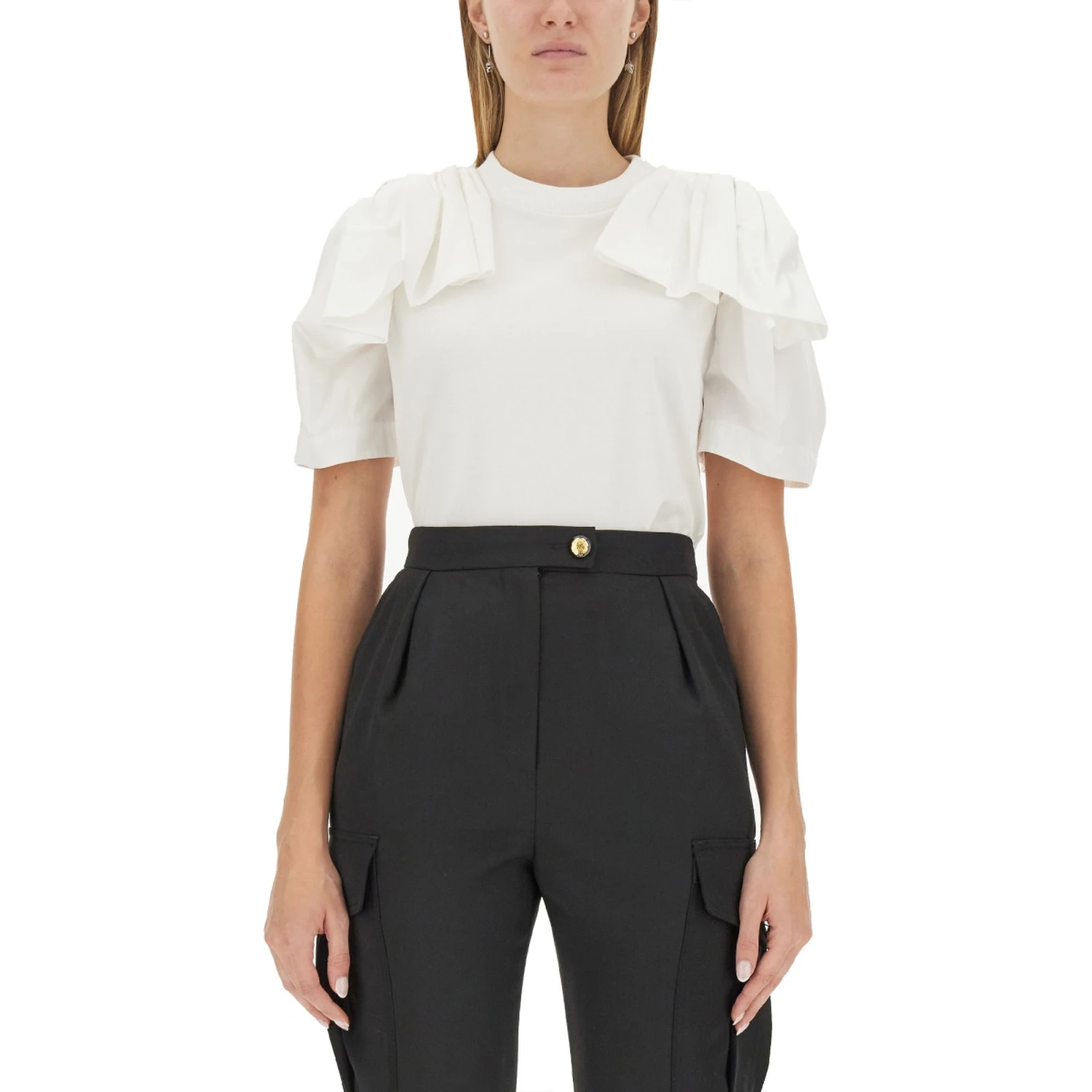 T-SHIRT WITH RUFFLES