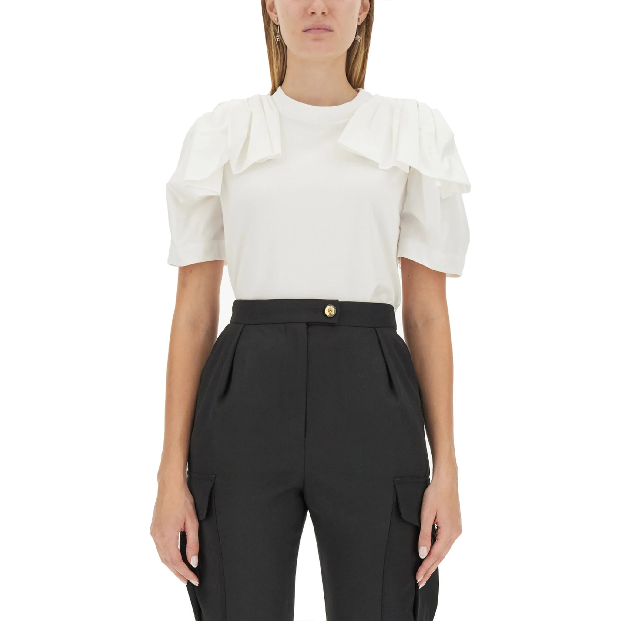 T-SHIRT WITH RUFFLES