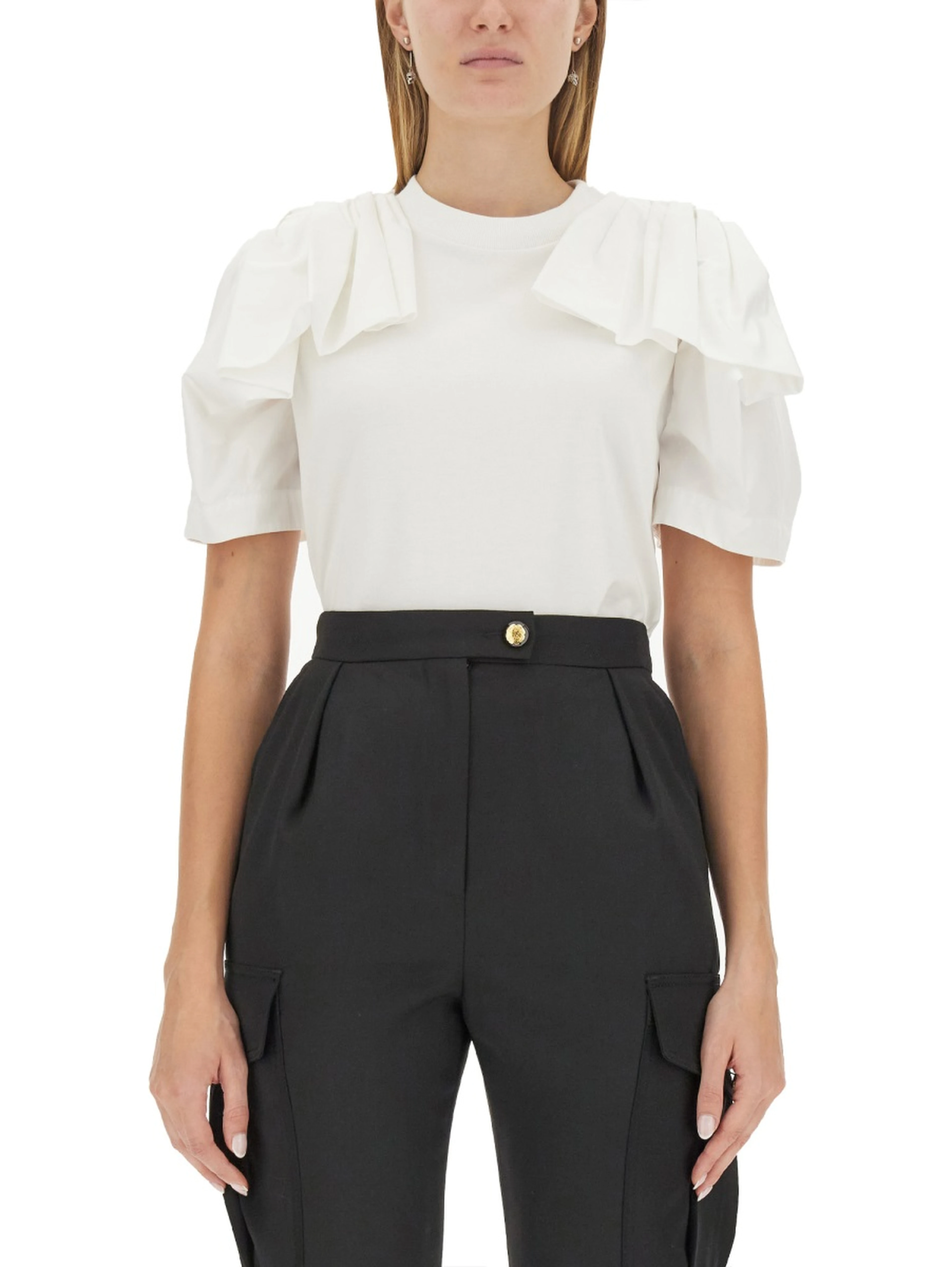 T-SHIRT WITH RUFFLES