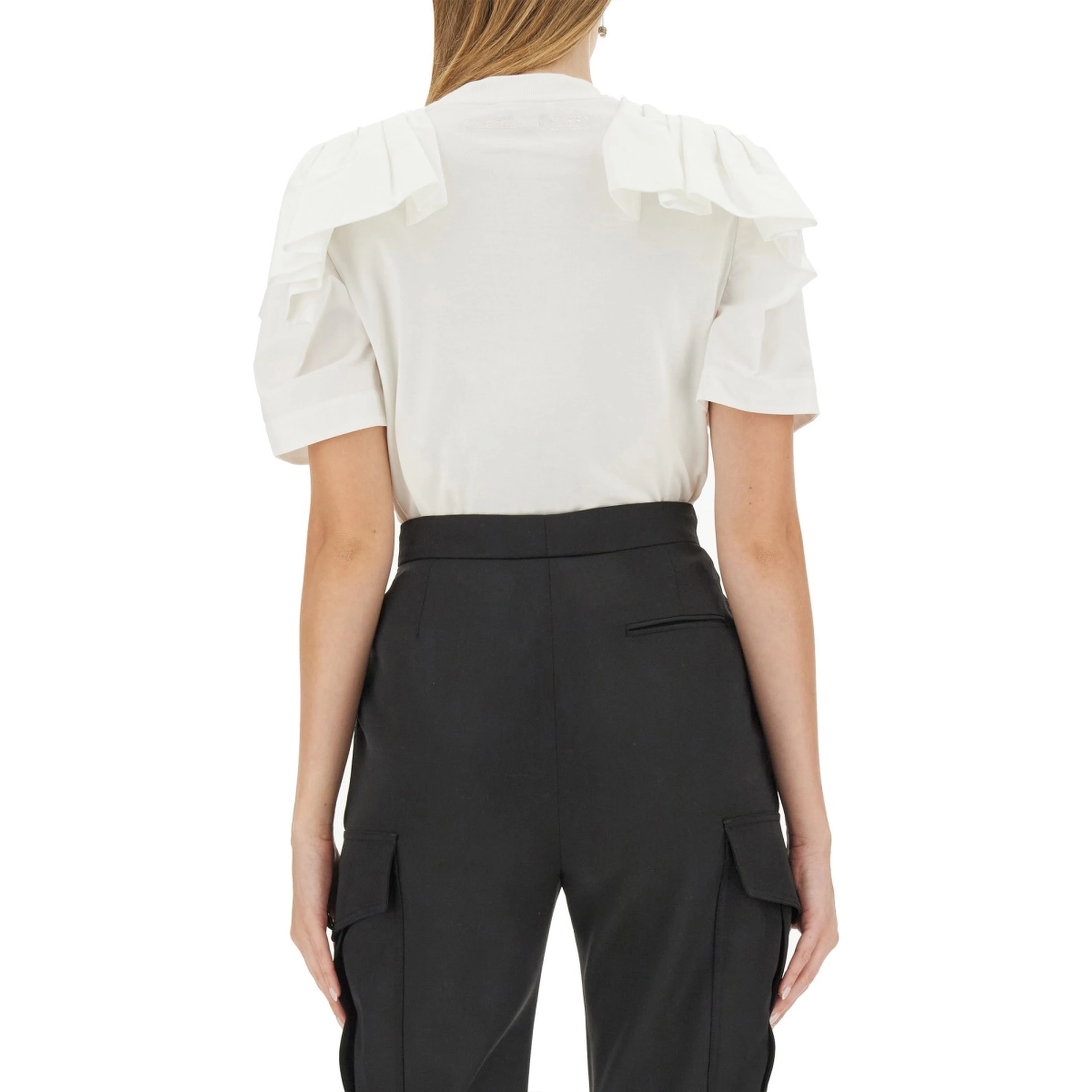 T-SHIRT WITH RUFFLES