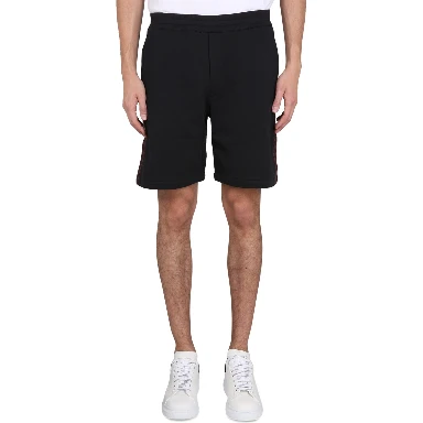 BERMUDA SHORTS WITH SELVEDGE LOGO BAND