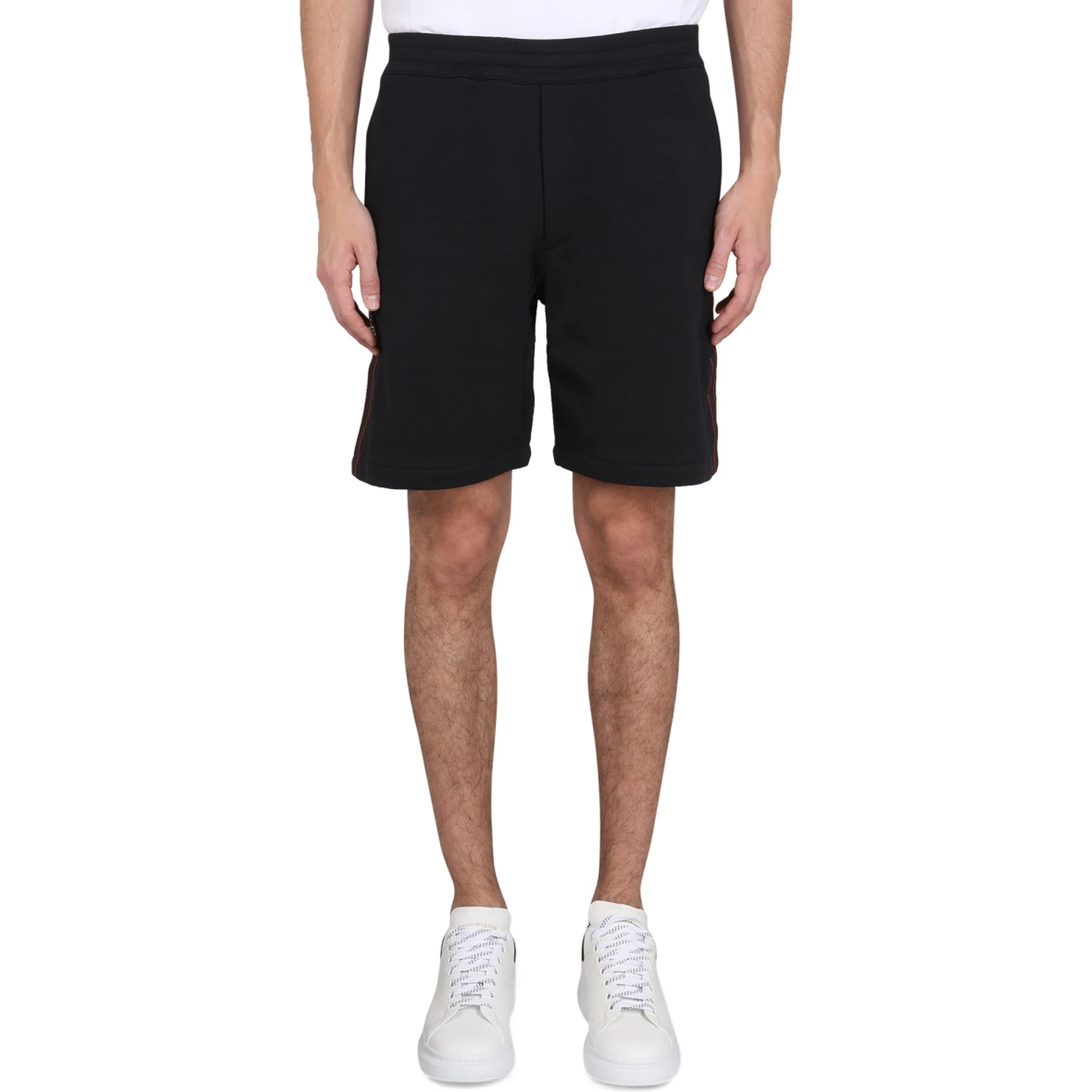 BERMUDA SHORTS WITH SELVEDGE LOGO BAND