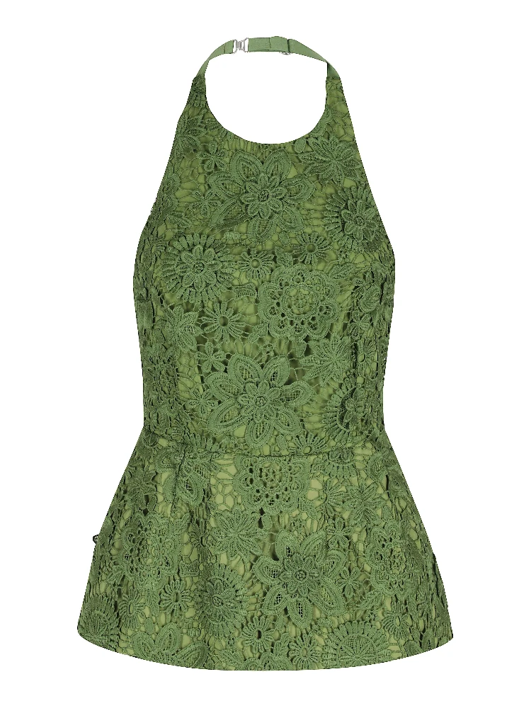 JAROT LACE HALTER TOP