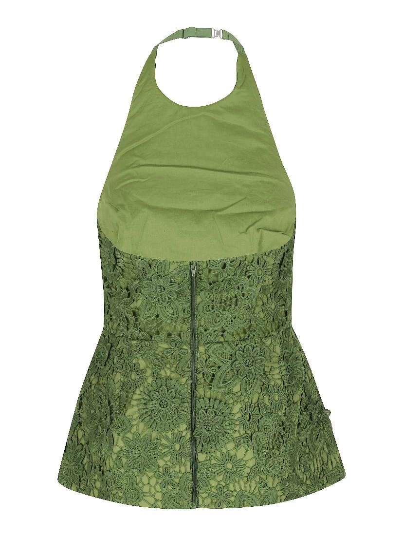 JAROT LACE HALTER TOP