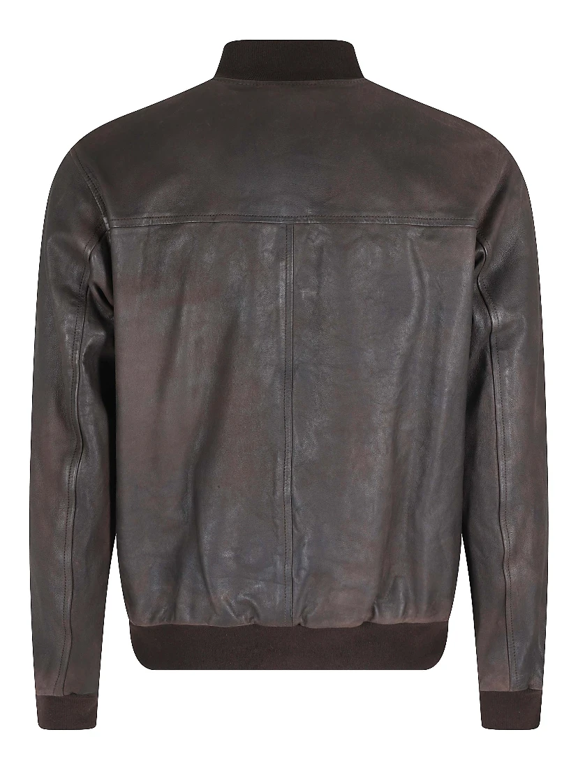 GIUBBOTTO BOTTONI BORDI MAGLIA PELLE INVECC