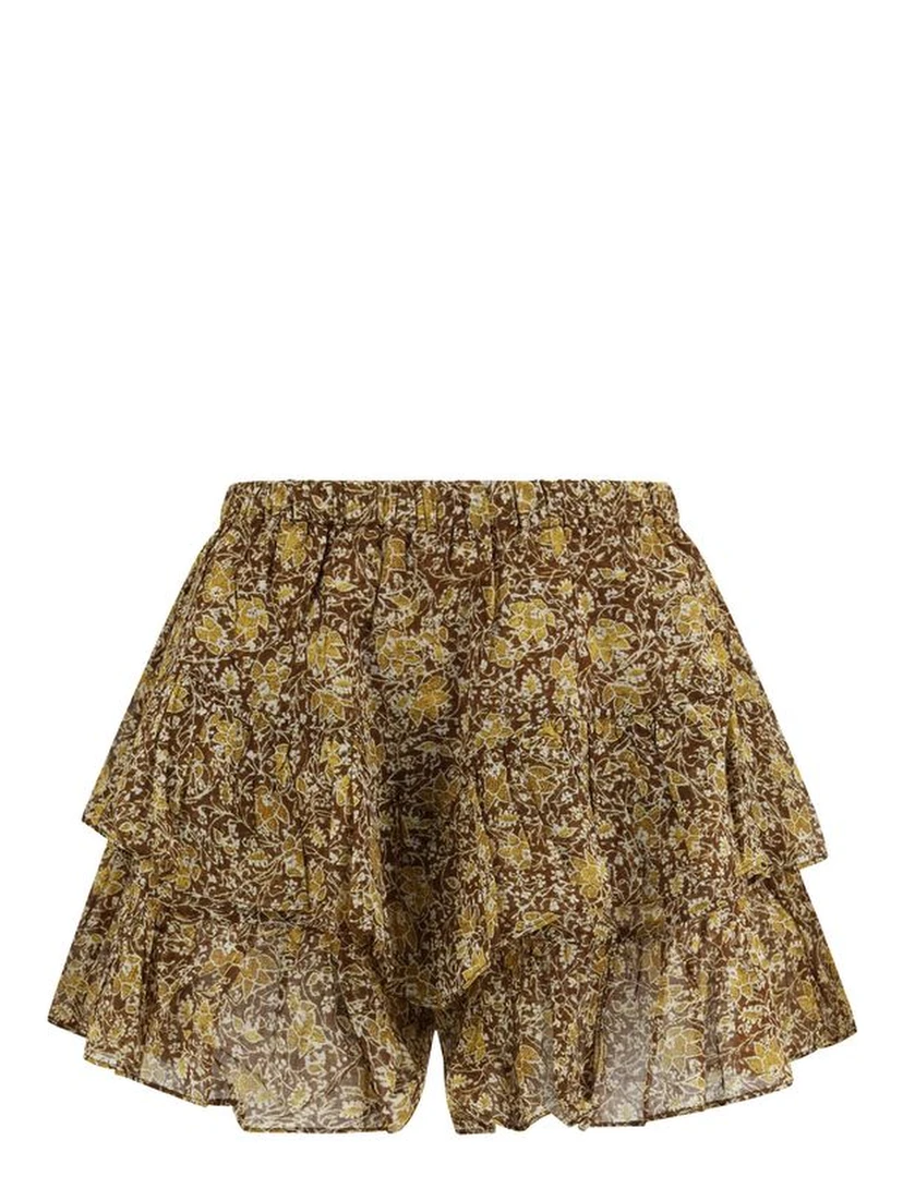 Bicolor Cotton Short And Mini Shorts