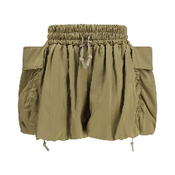 Bicolor Viscose Bermuda Shorts
