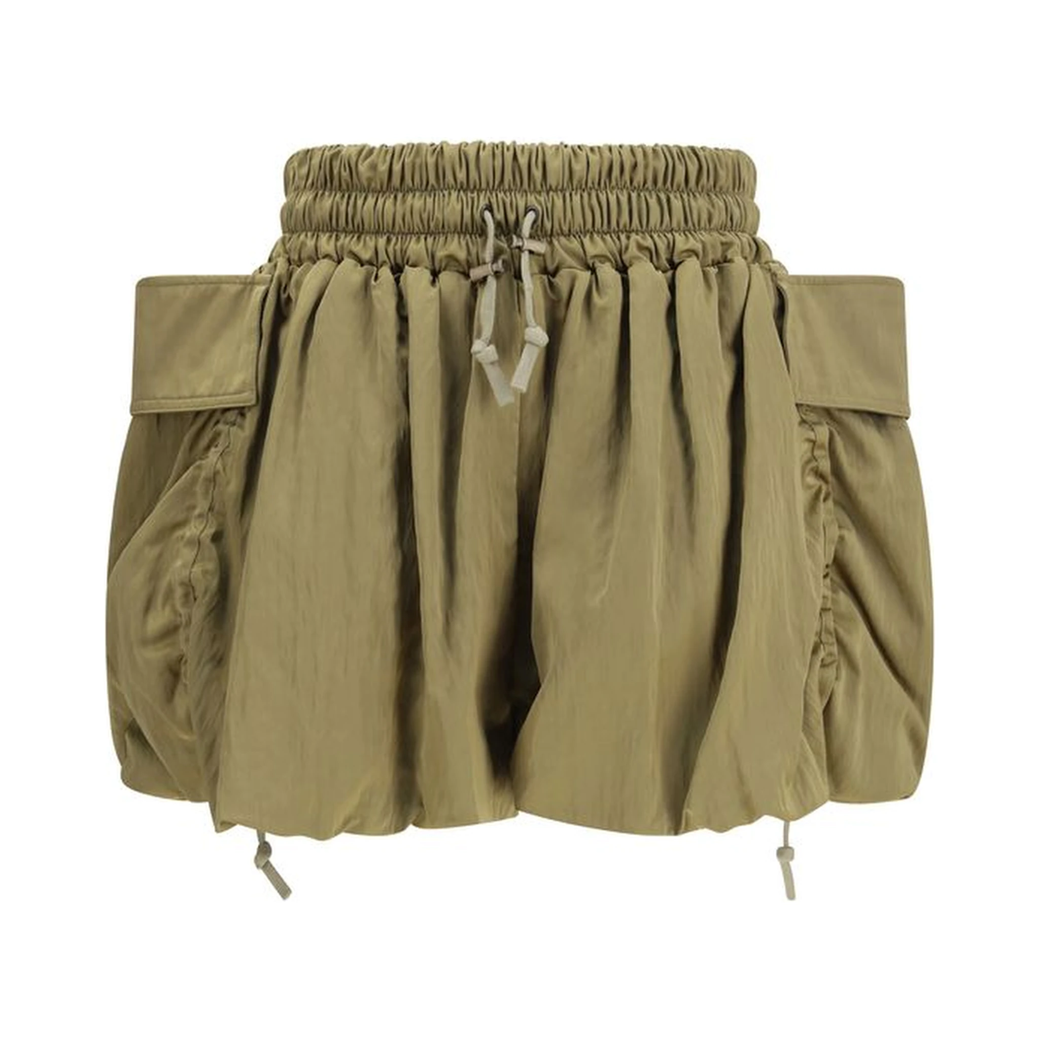 Bicolor Viscose Bermuda Shorts
