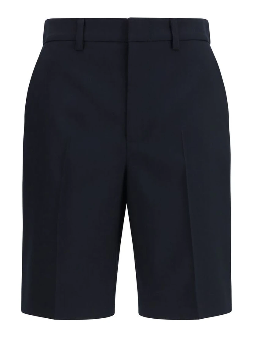 Black Cotton Short And Mini Shorts