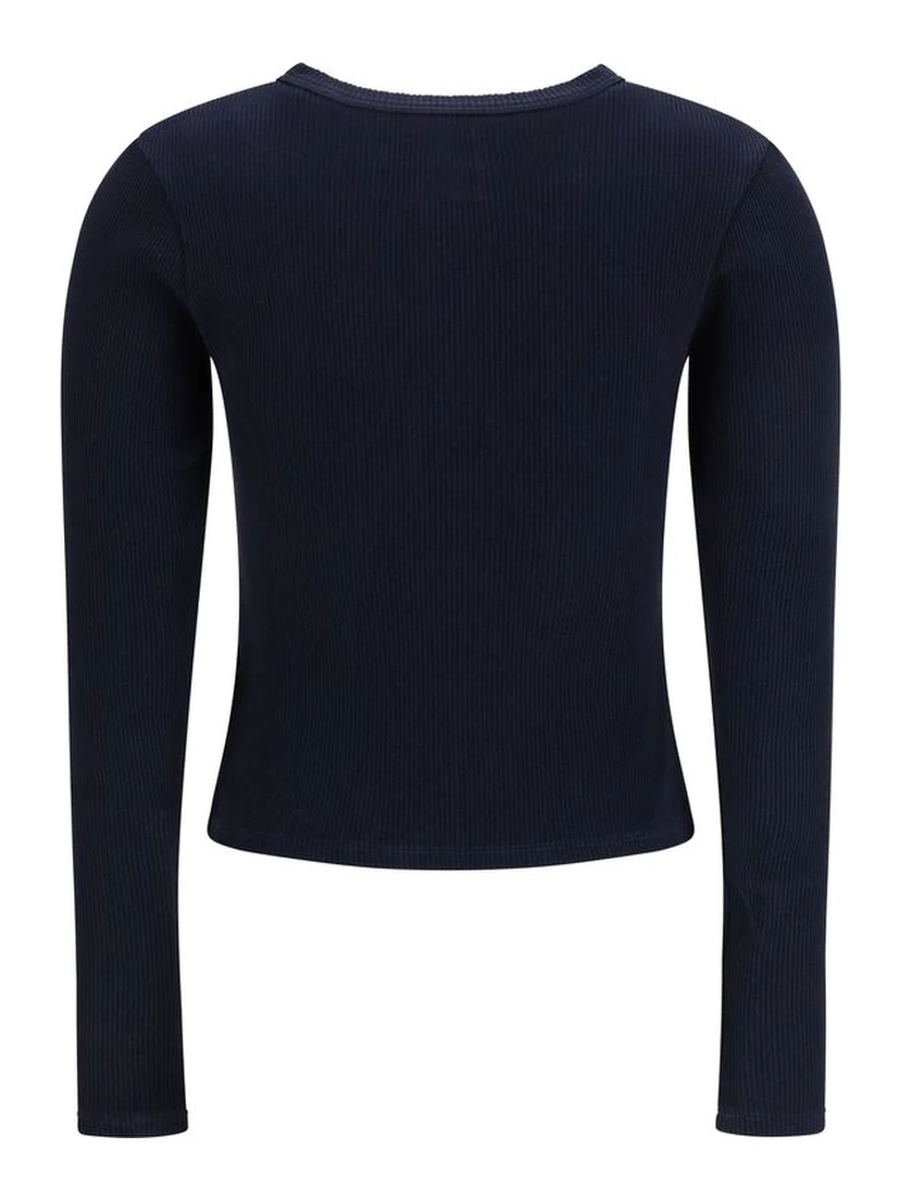 Blue Cotton Cardigan