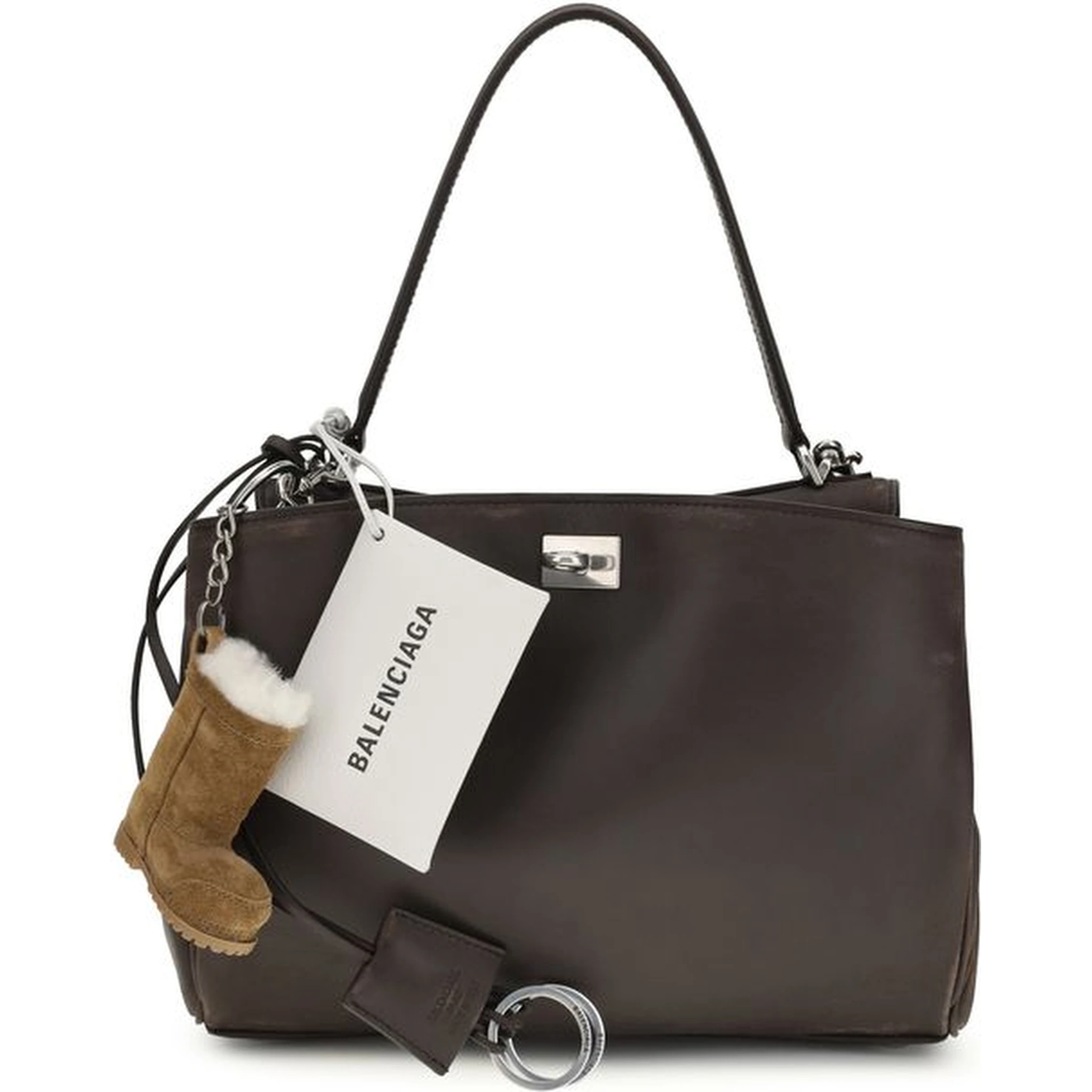 Brown Calf Leather Bos Taurus Shoulder Bag