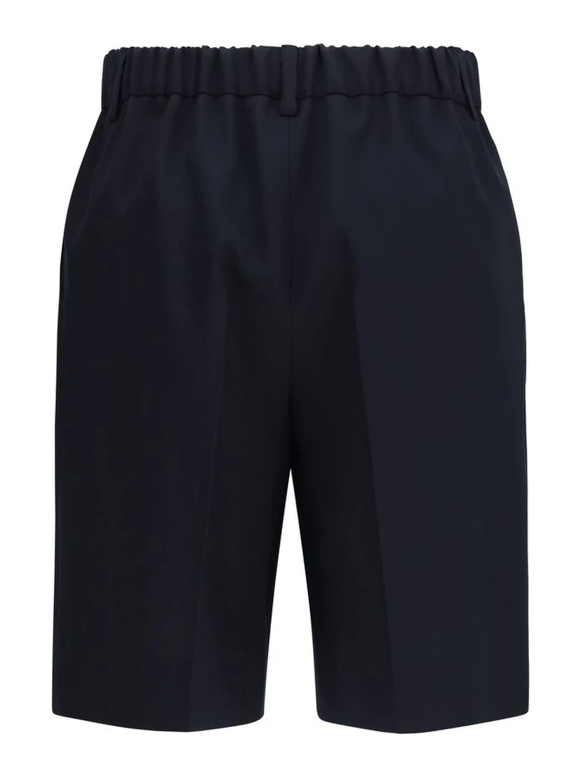 Black Cotton Short And Mini Shorts