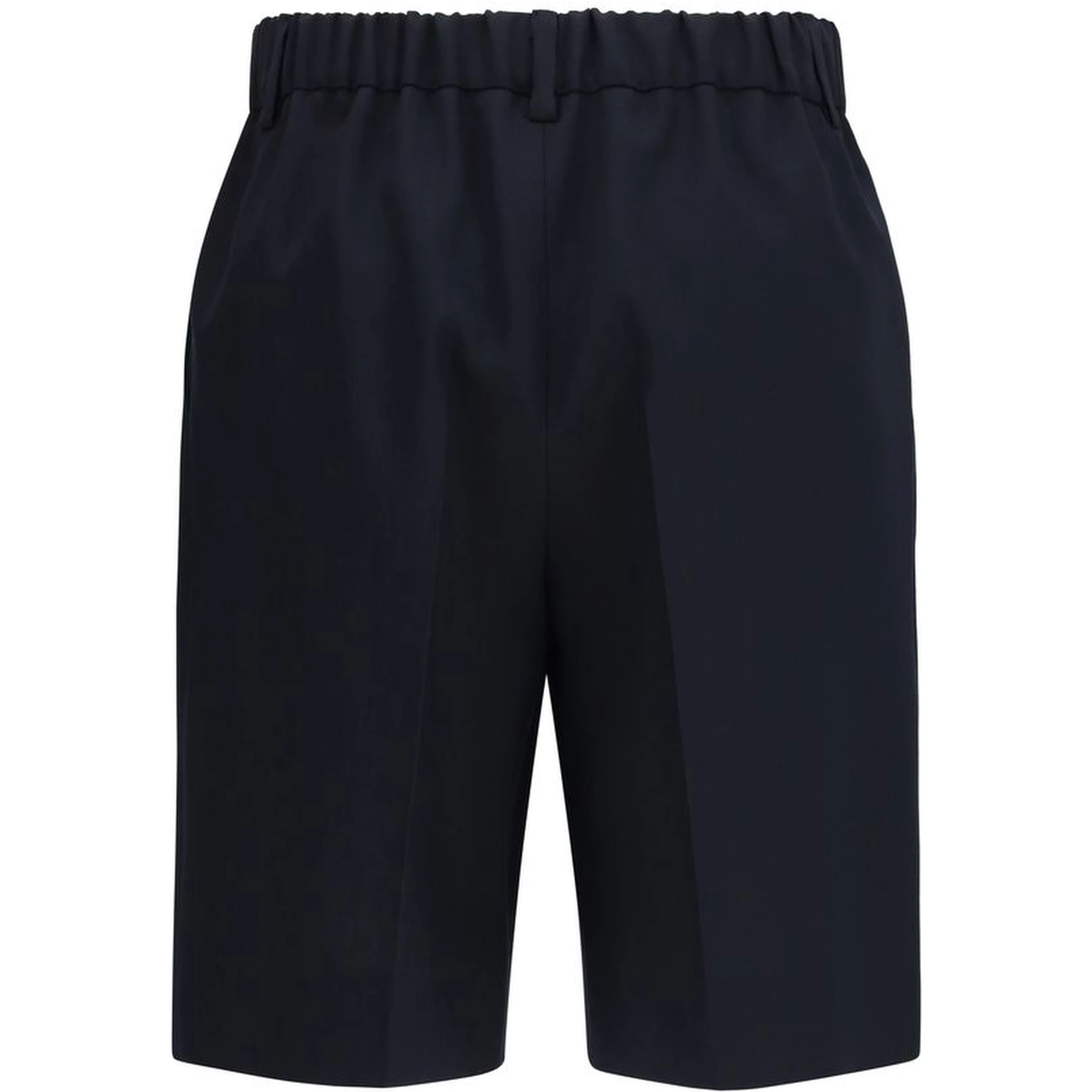 Black Cotton Short And Mini Shorts