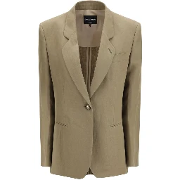 Brown Linen Coat