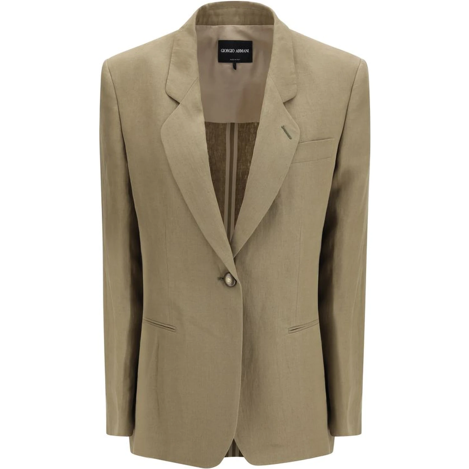 Brown Linen Coat