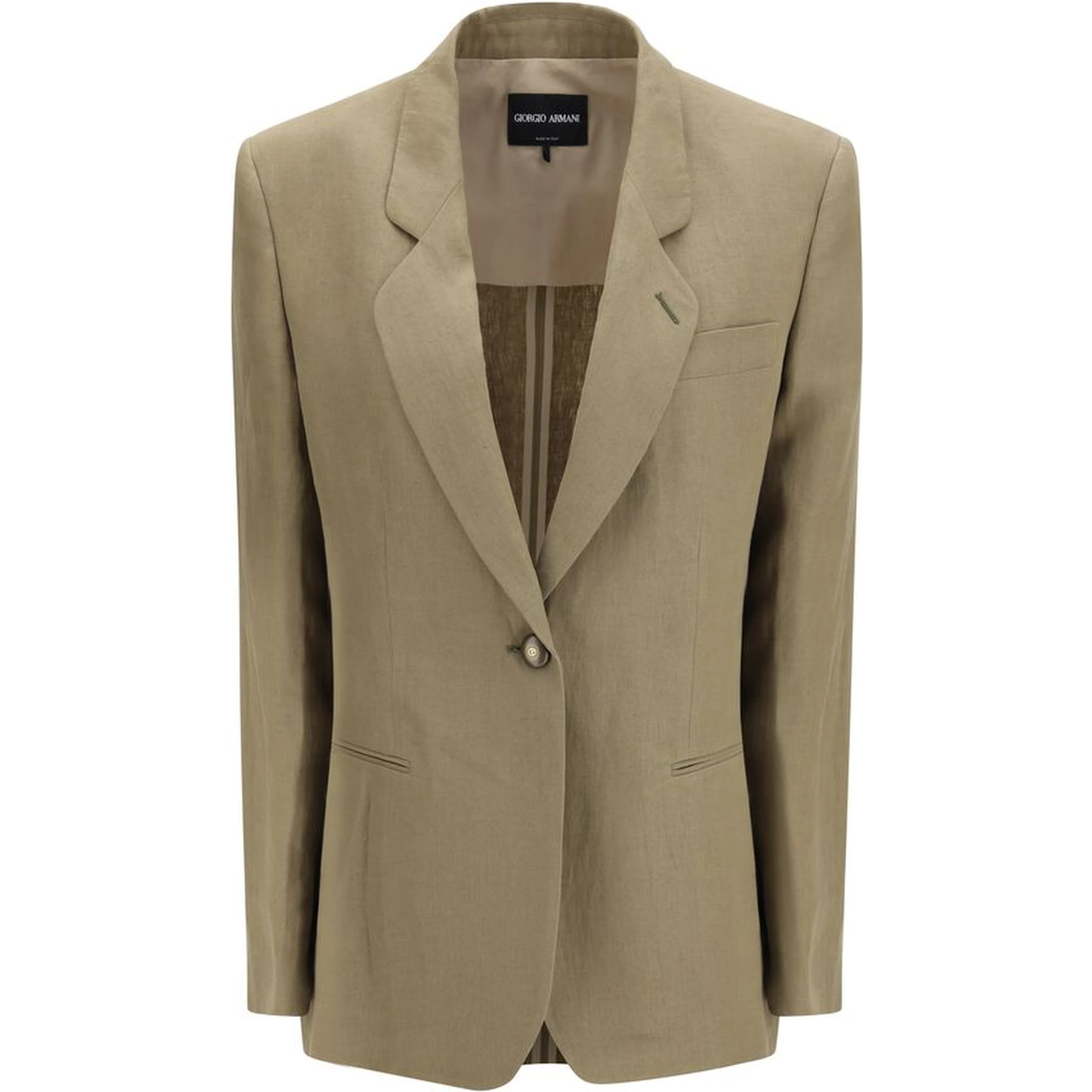 Brown Linen Coat
