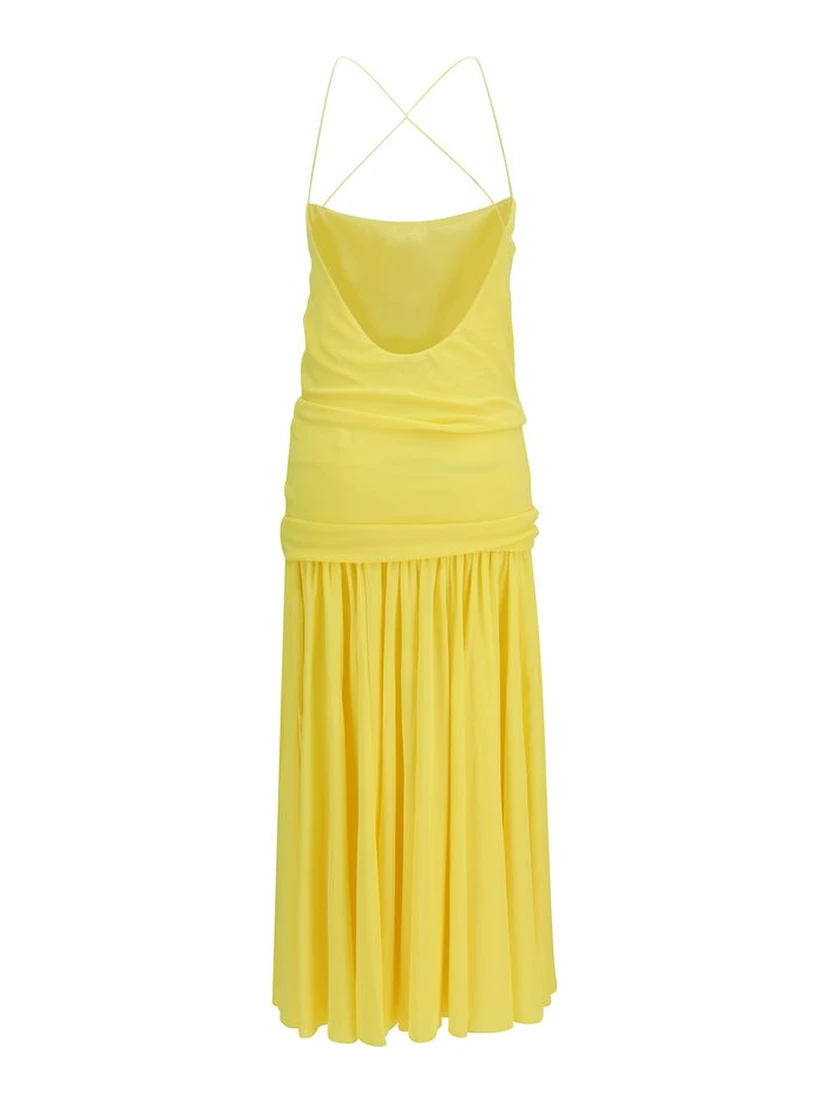 Bicolor Viscose Casual Dress
