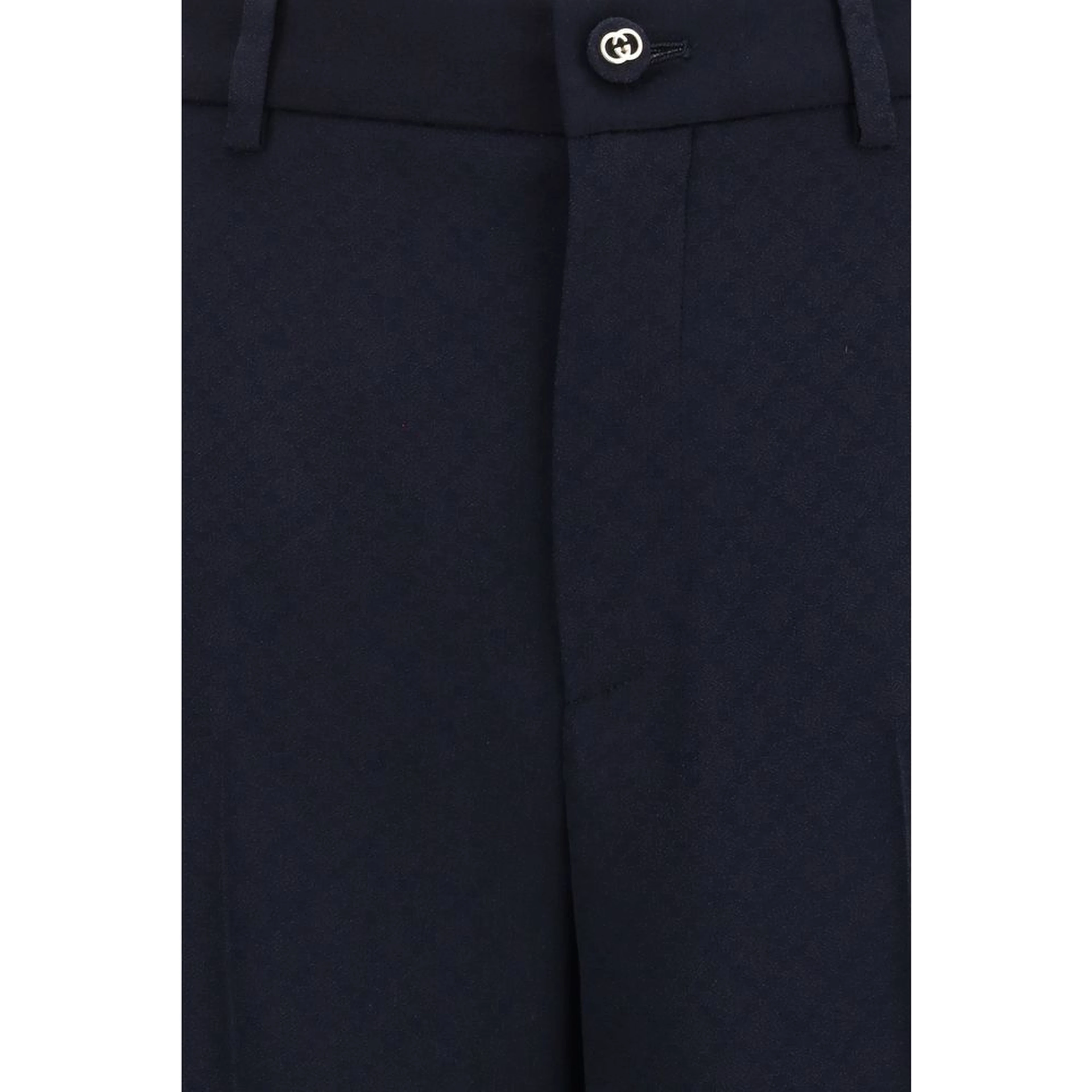 Blue Viscose Casual Pants