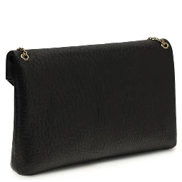 حقيبة كتف من جلد الخروف الأسود (Ovis Aries Aries)