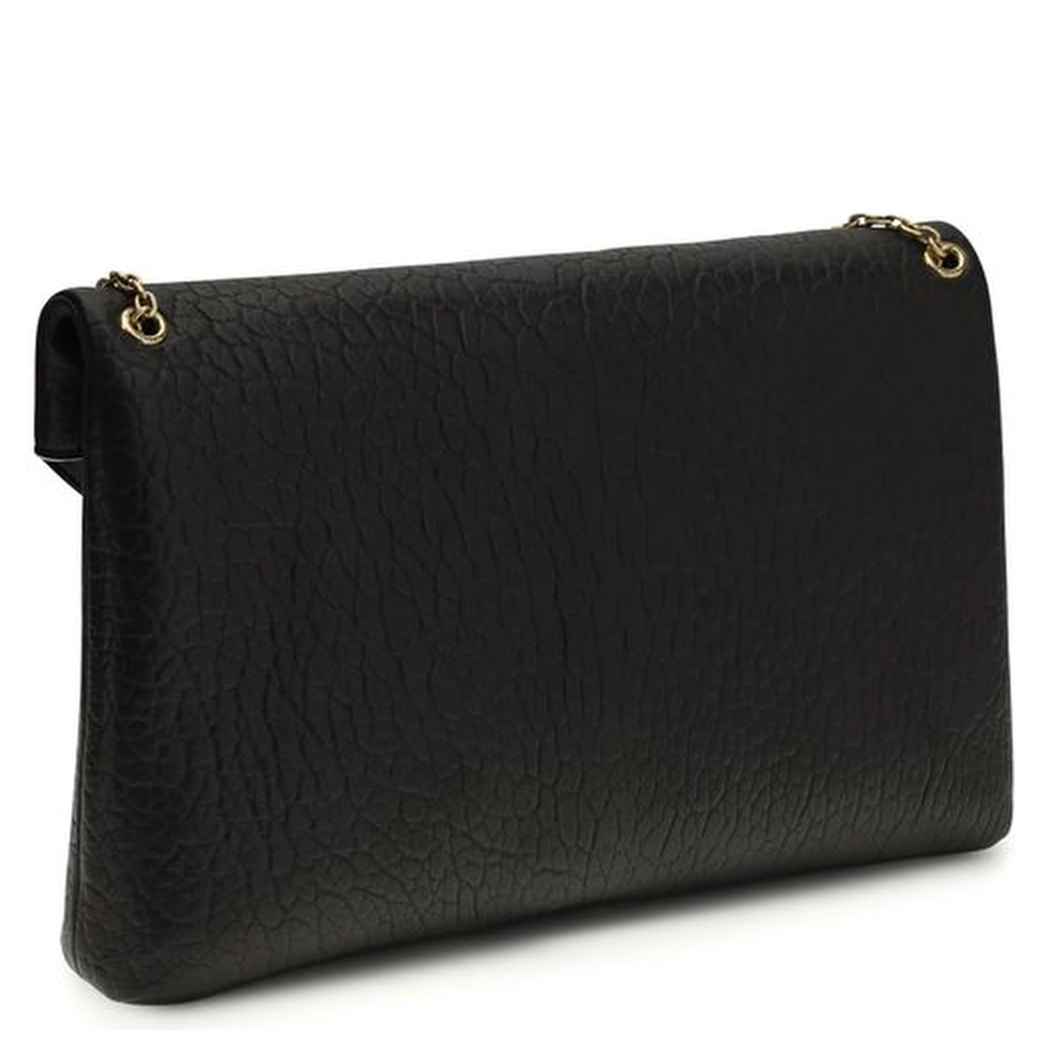 حقيبة كتف من جلد الخروف الأسود (Ovis Aries Aries)