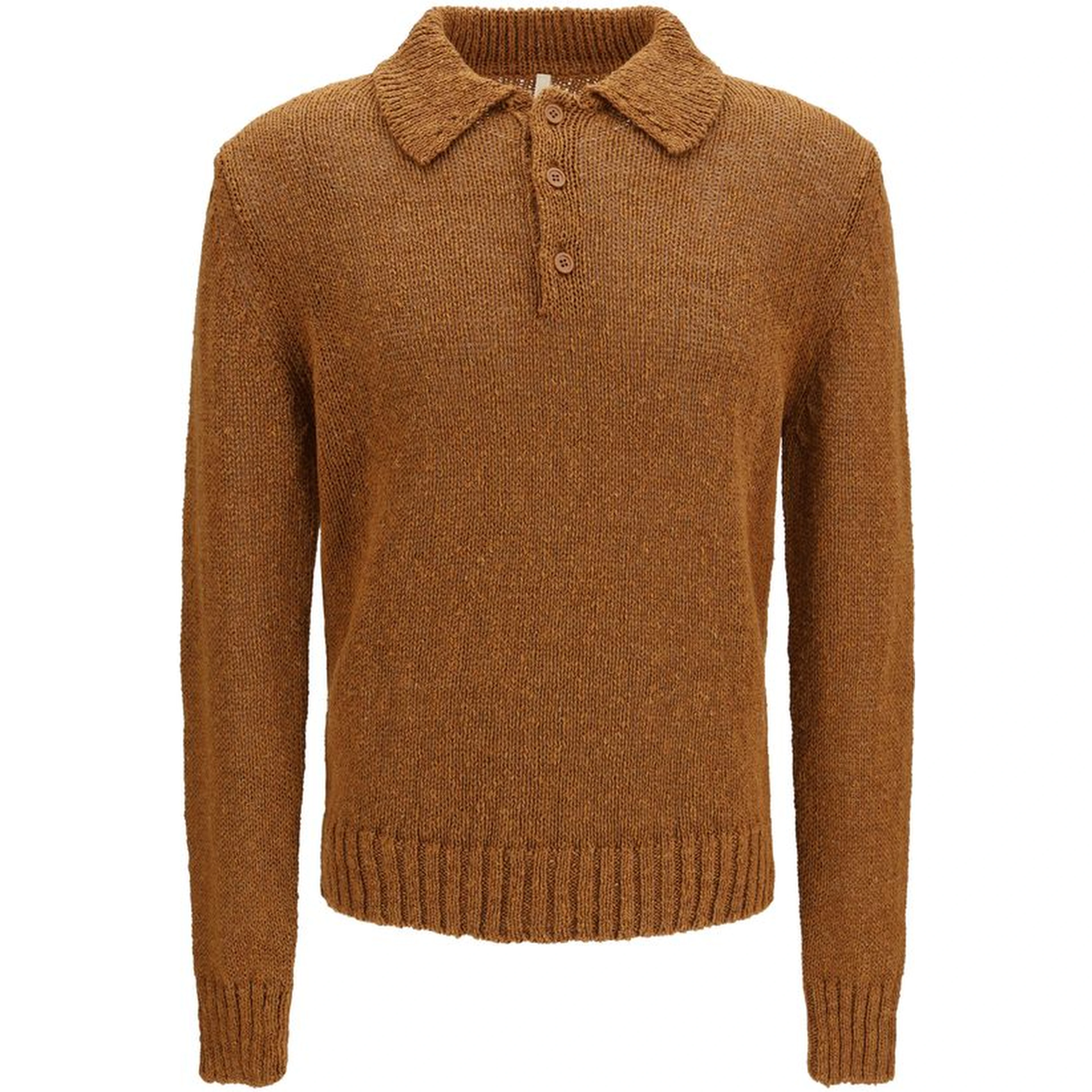 Brown Cotton Polo Shirt