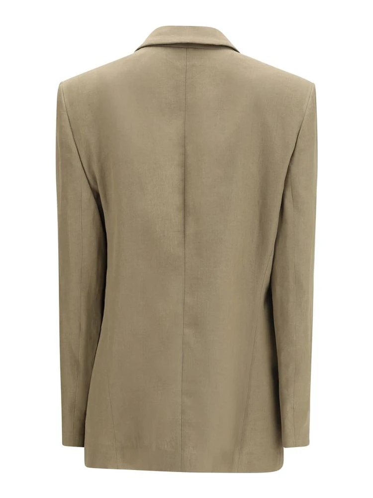 Brown Linen Coat alternative