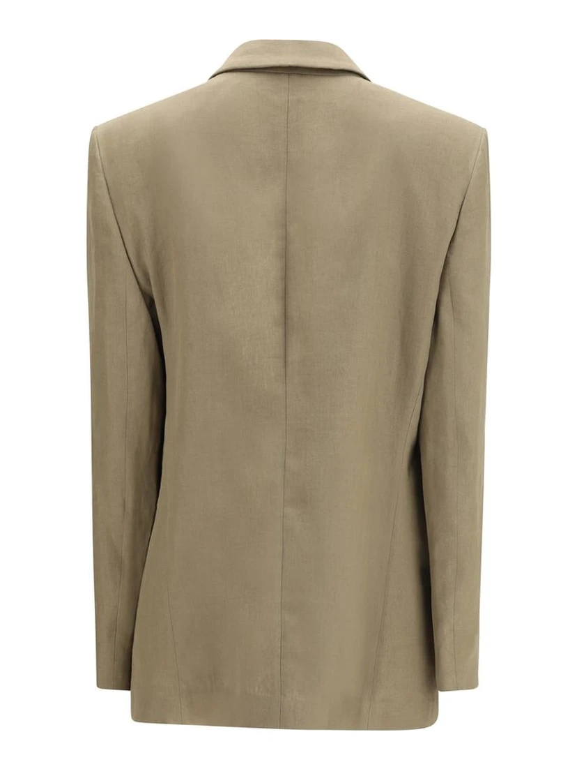 Brown Linen Coat
