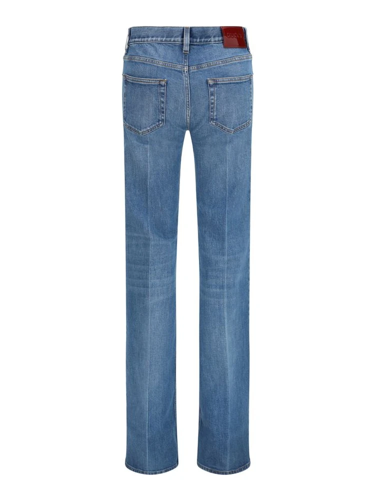 Blue Cotton Flared Jeans alternative