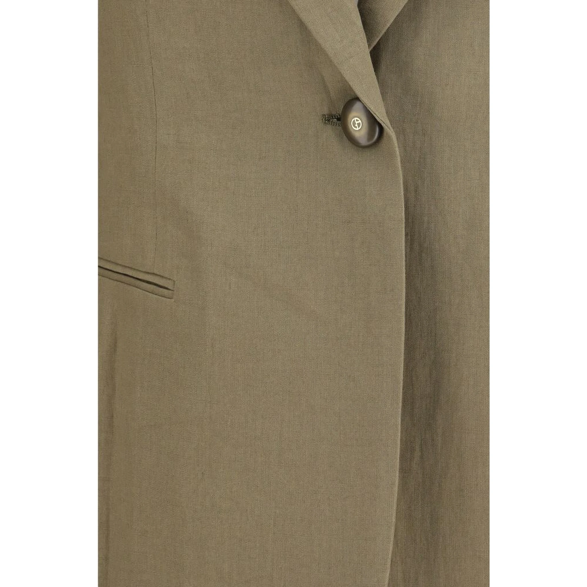 Brown Linen Coat