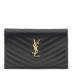 حقيبة كتف بوس توروس من جلد العجل الأسود