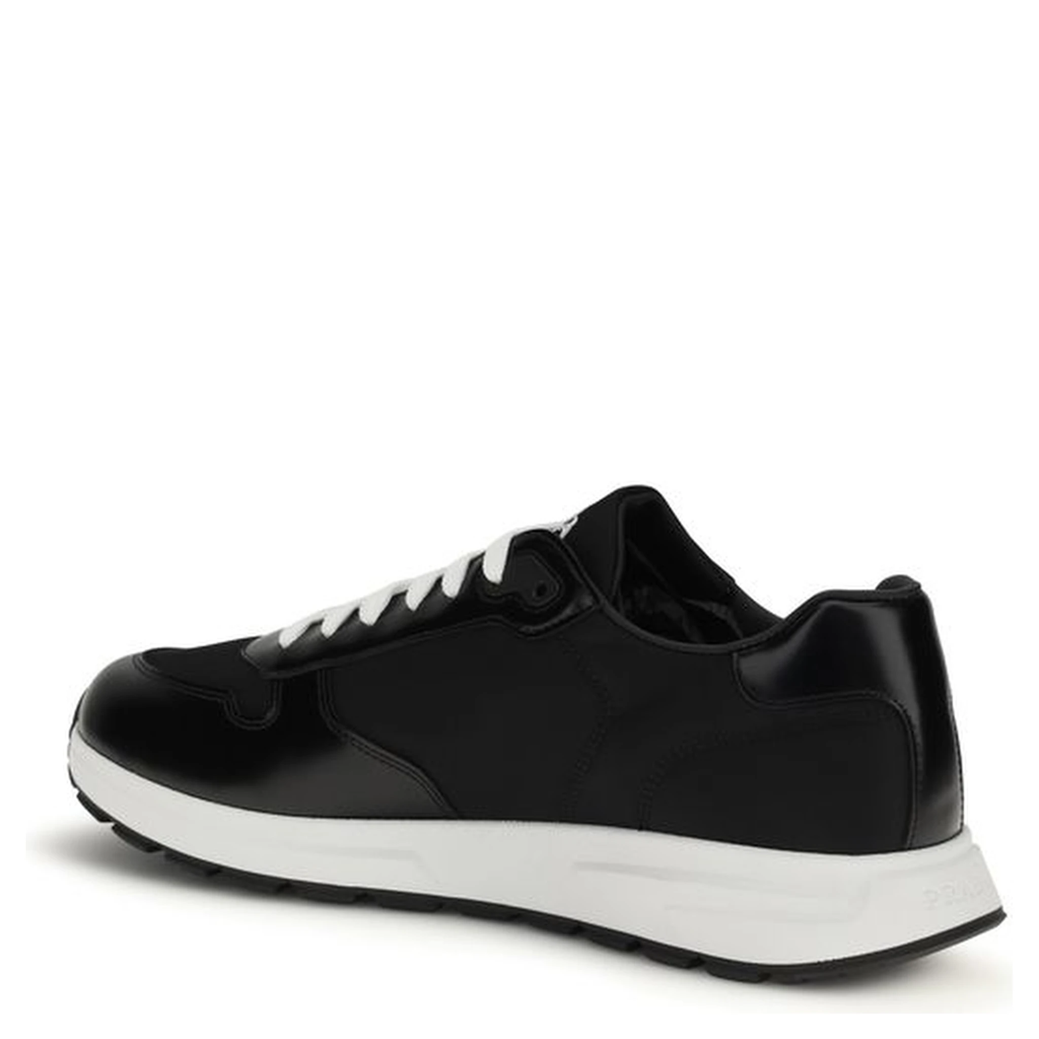 Black Recycled Polyamide Athletic Sneakers