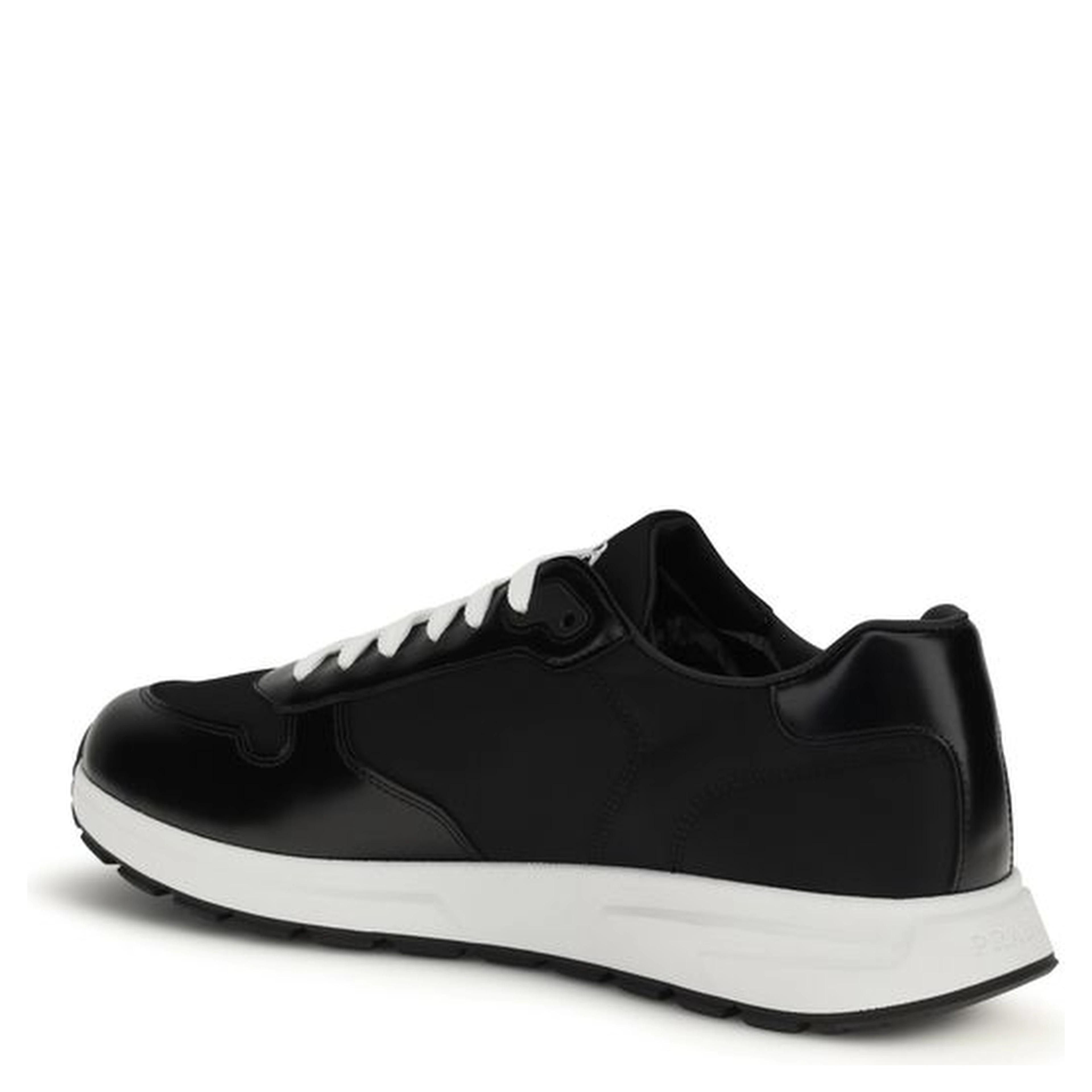 Black Recycled Polyamide Athletic Sneakers