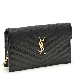 حقيبة كتف بوس توروس من جلد العجل الأسود