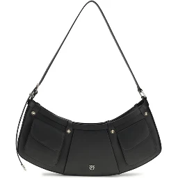 Black Calf Leather Bos Taurus Shoulder Bag