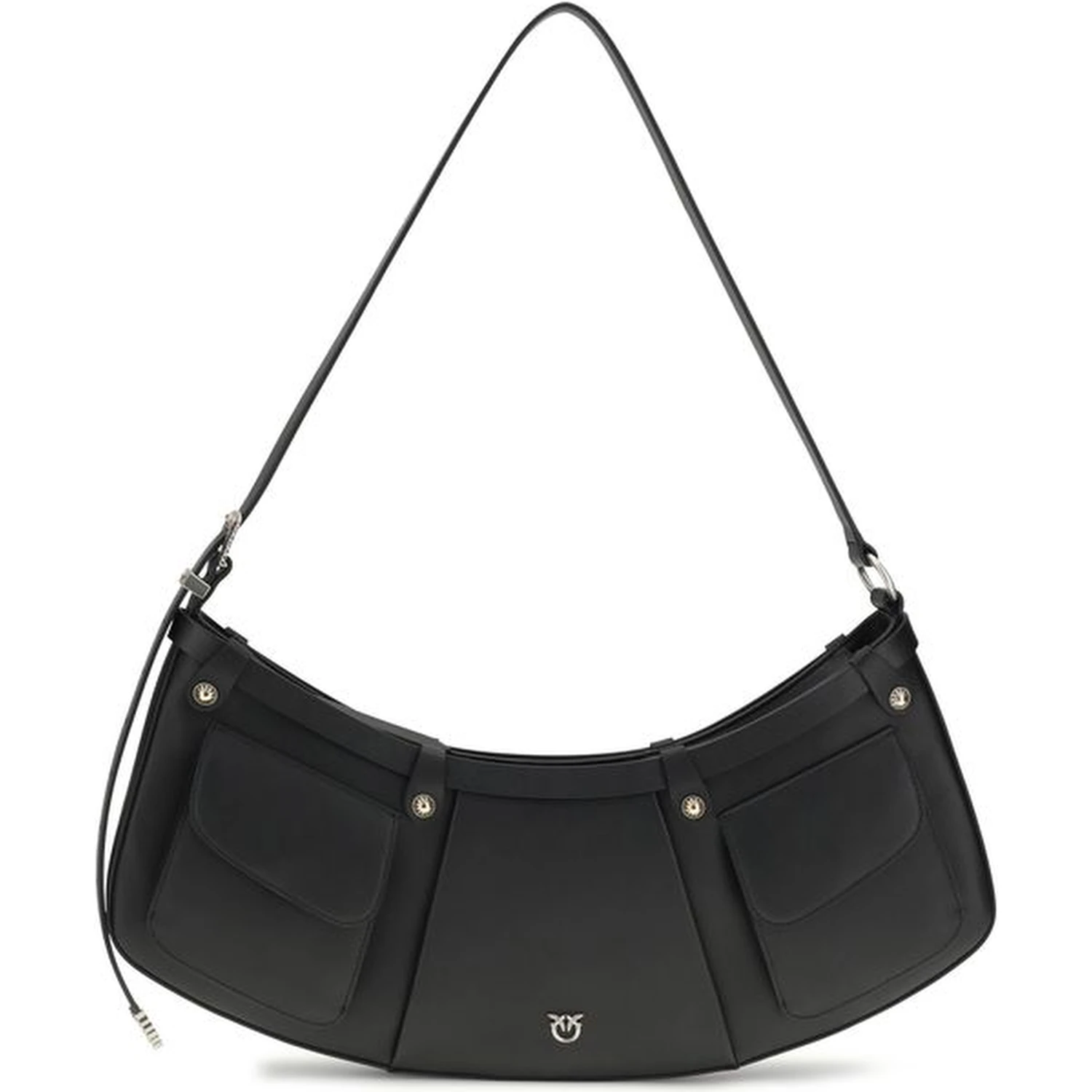 Black Calf Leather Bos Taurus Shoulder Bag
